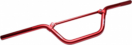 Руль 22.2 мм высокий толстостенный алюминий Pro Taper style Red color(H-145мм) Руль 22.2 мм высокий толстостенный алюминий Pro Taper style Red color(H-145мм)